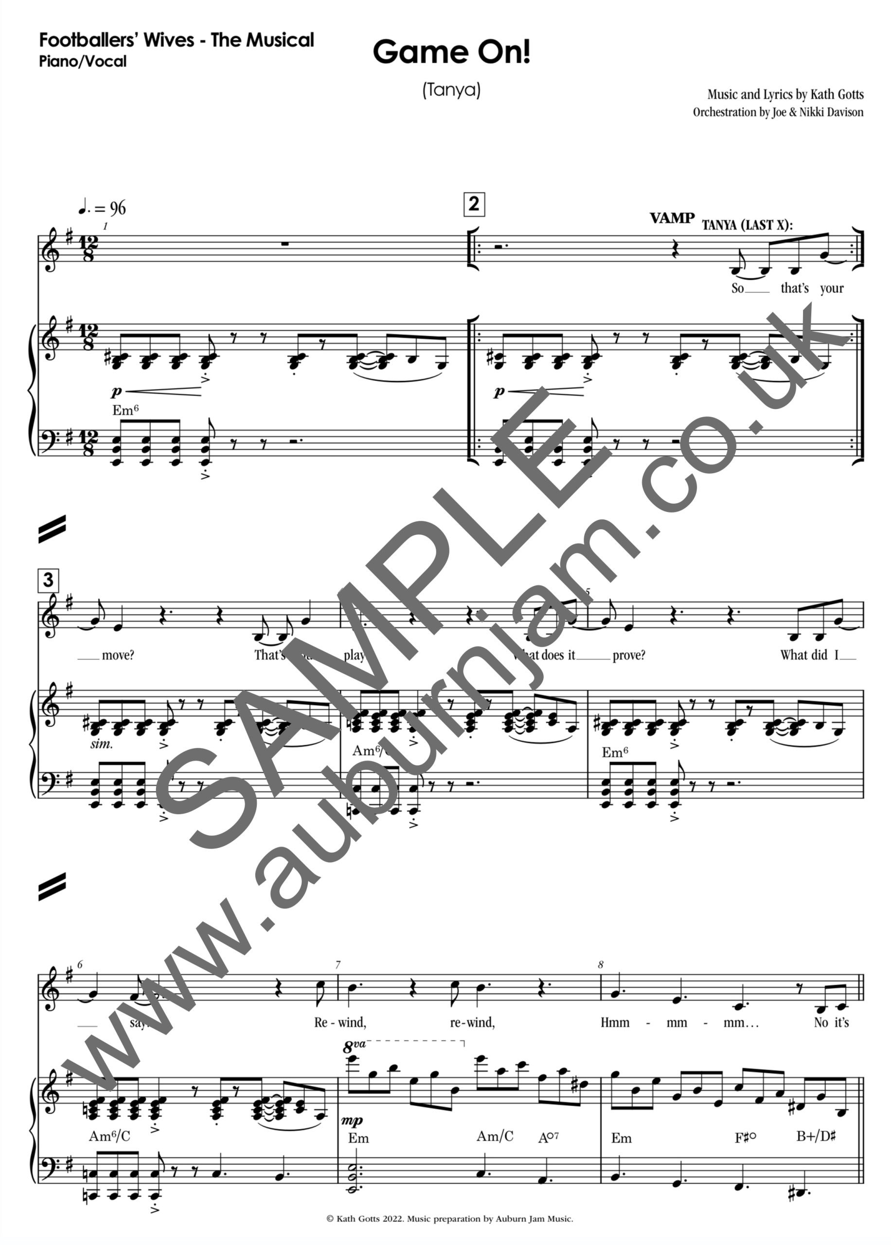 ' WIVES - Piano-Vocal ' WIVES - Piano-Vocal